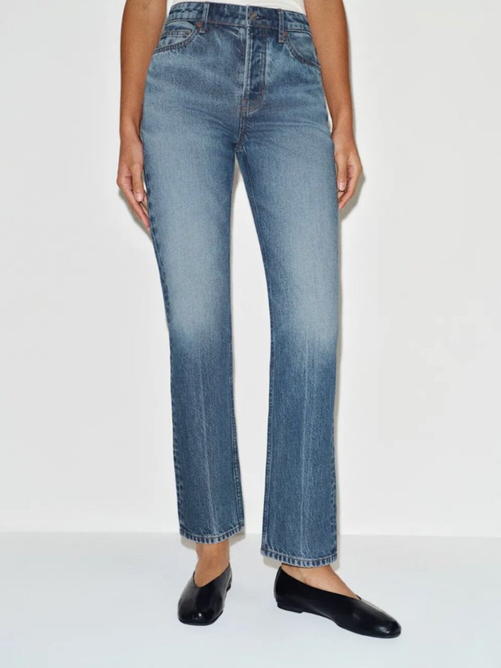 Reformation Cynthia High Rise Straight Jeans Blue - Size 26